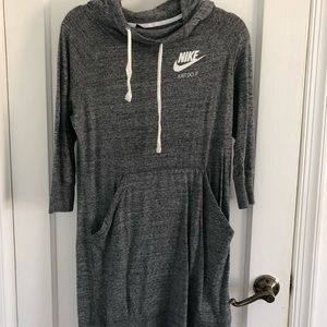 Nike grey hoodie shirt dress size M
